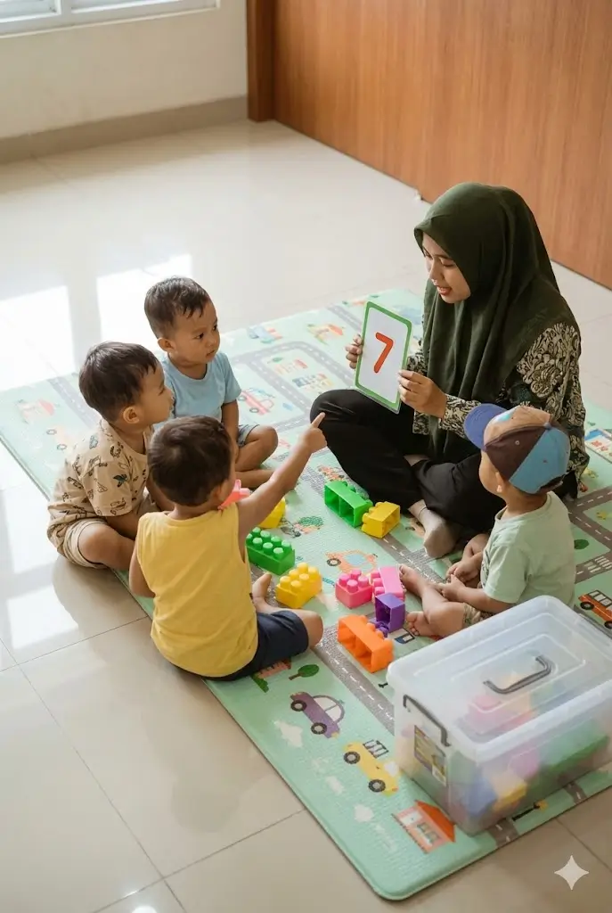 Anak bermain di alam